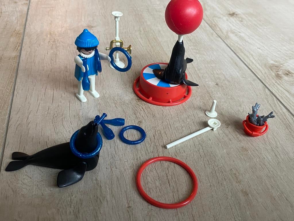 Playmobil vintage set 3518 Dompteur en zeeleeuwen, Ophalen, Zo goed als nieuw