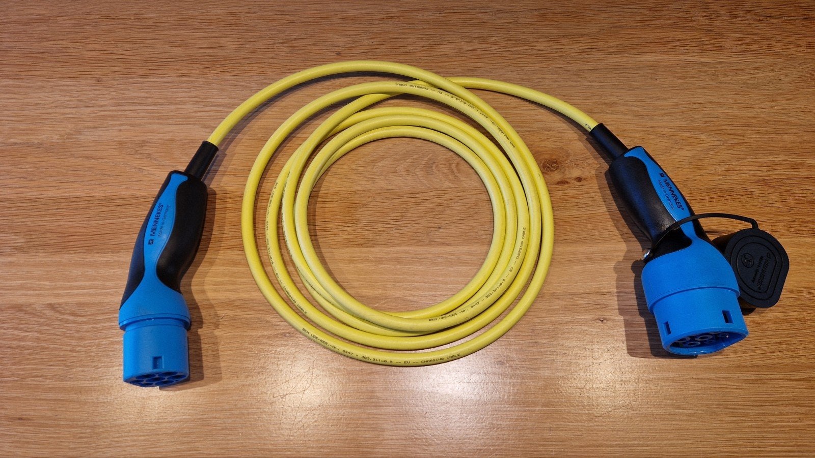 Goede Mennekes laadkabel, 4,5 meter, Ophalen of Verzenden, Gebruikt, Laadkabel