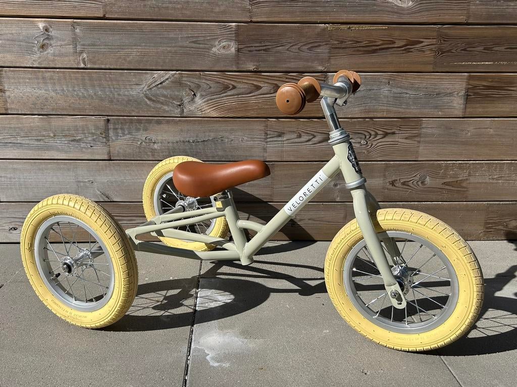 Veloretti Tricycle Pebble Grey zgan!, Kinderen en Baby's, Speelgoed | Buiten | Voertuigen en Loopfietsen, Zo goed als nieuw, Loopfiets