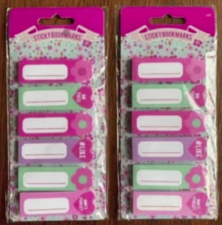 2x sticky bookmarks plakblaadjes do this! #like don't forget, Ophalen of Verzenden, Nieuw