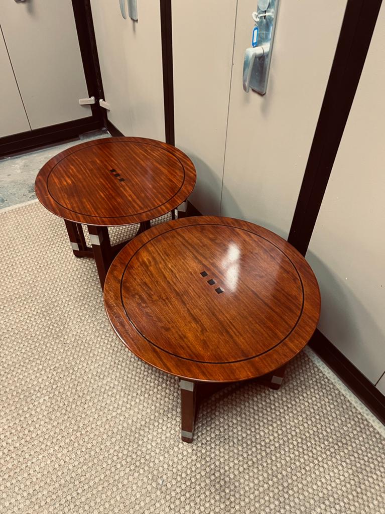 Schuitema decoforma bijzettafel Jean   Artdeco, Huis en Inrichting, Minder dan 55 cm, Rond, Artdeco, Zo goed als nieuw