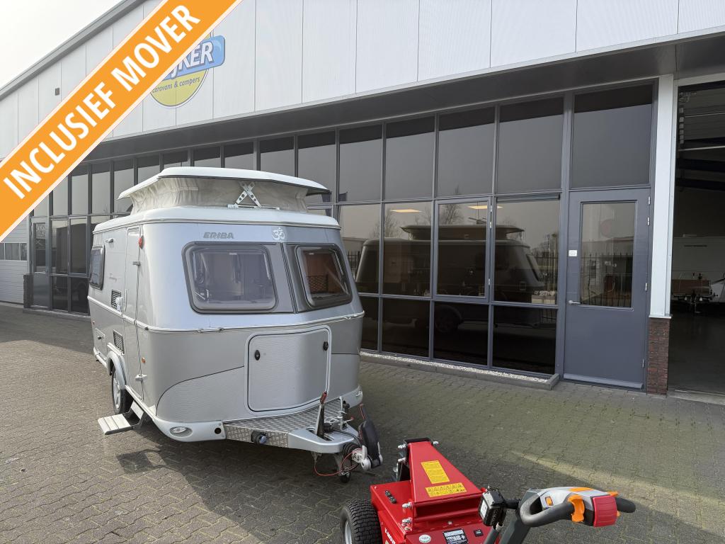 Eriba Touring Triton 420 GT Silver Langslaper + WC BJ 2017, Standaardzit, Tot en met 2, Bedrijf, 750 - 1000 kg