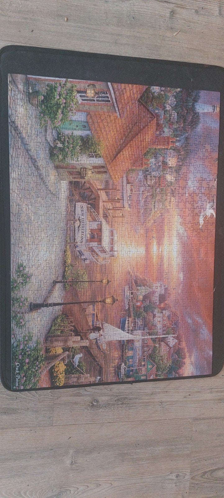 1000 stukjes Chuck Pinson Jigsaw Puzzle - Living with New Ho, Ophalen of Verzenden, 500 t/m 1500 stukjes, Zo goed als nieuw, Legpuzzel