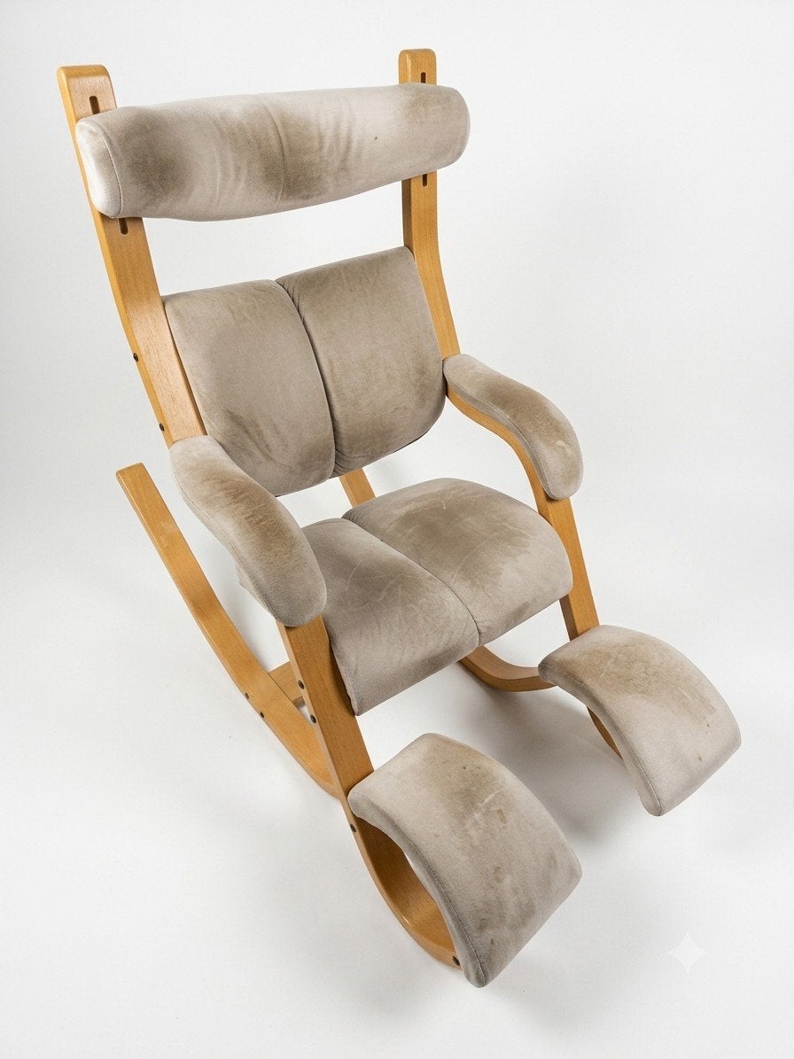 Stokke Varier Gravity Fauteuil – Ergonomische schommelstoel, Ophalen, Gebruikt, Hout, Eén