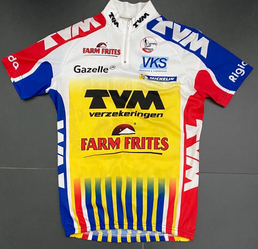 Wielershirt TVM – FARM FRITES – BART VOSKAMP – 1998, Ophalen of Verzenden, Overige typen
