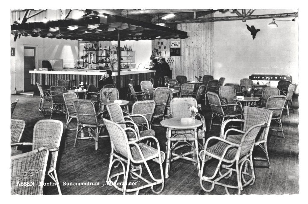 968212	Assen	1968 Buitencentrum	Witterzomer	Kantine, Ophalen of Verzenden, 1960 tot 1980, Gelopen, Drenthe