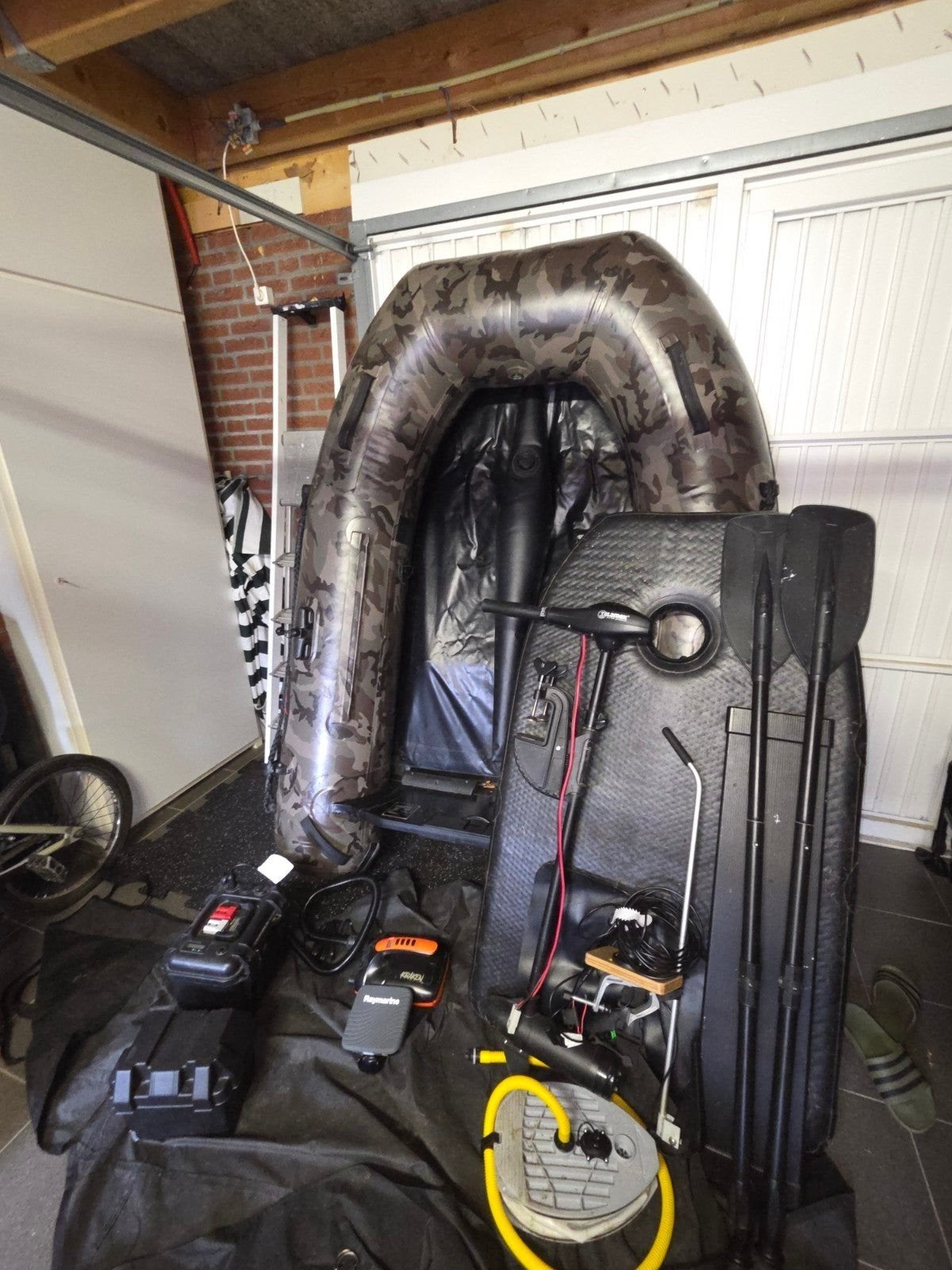 Raptor Camo X Wide 200 Set met Carplounge & Raymarine, Ophalen of Verzenden, Gebruikt