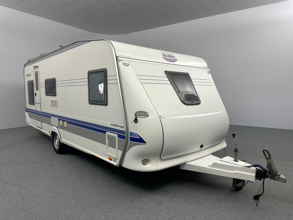 Hobby Excellent 560 KMFe Mover Voortent, Caravans en Kamperen, Dwars-stapelbed, Rondzit, Hobby, Bedrijf