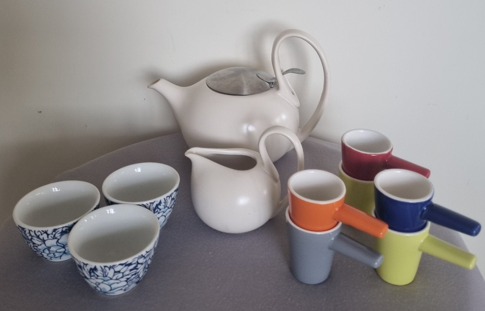 Bredemeijer Theepot melkkan3 theekopjes en 6 espresso kopjes, Ophalen of Verzenden