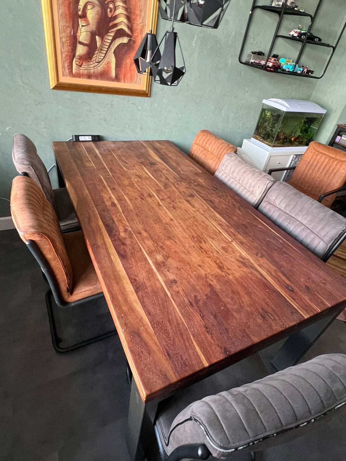 Stevige, zware eettafel - Gebruikt maar in goede staat, Huis en Inrichting, Tafels | Eettafels, Gebruikt, 150 tot 200 cm, Vier personen