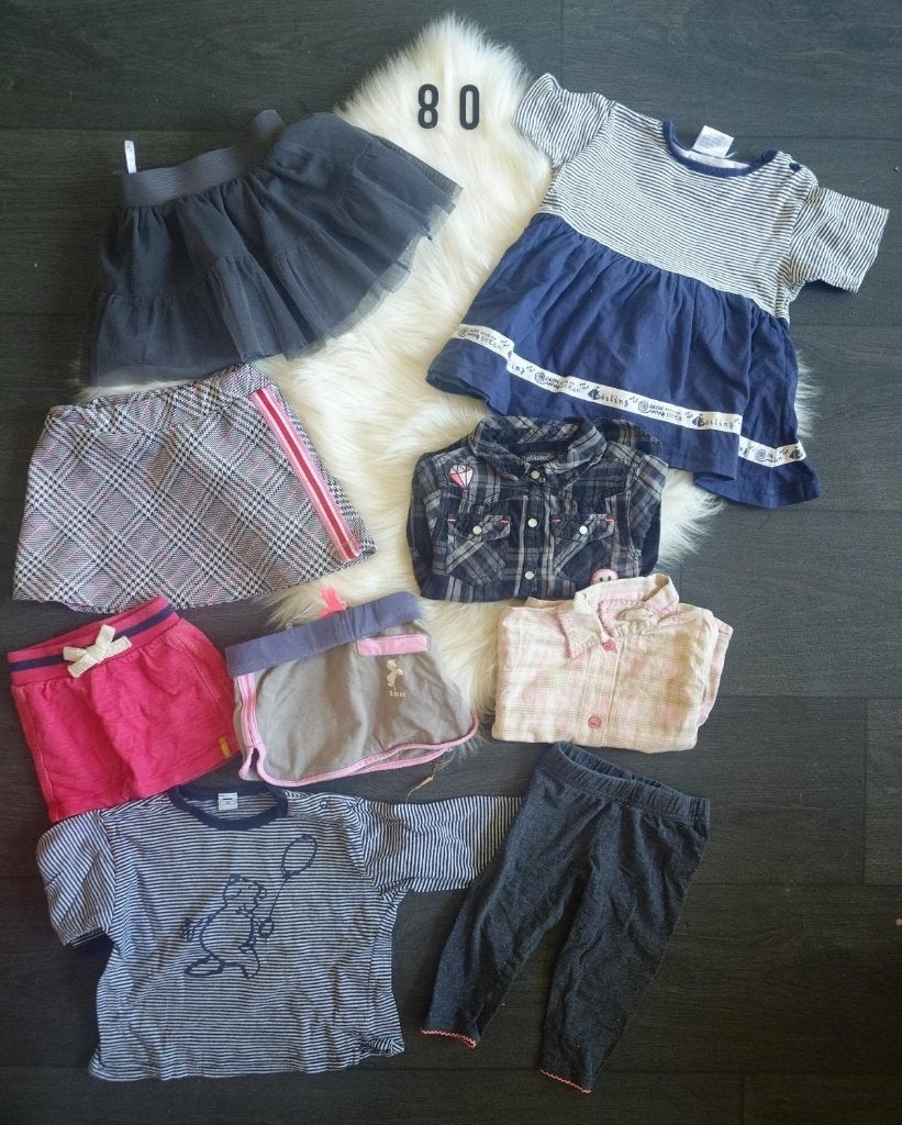 Kleding bundel meisje 9-delig maat 80, Ophalen of Verzenden, Gebruikt, Maat 80
