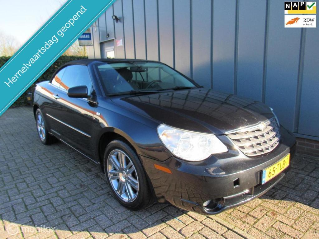 Chrysler Sebring Cabrio 2.0 CRD Limited //APK//Airco//Cruise, Auto's, Chrysler, Voorwielaandrijving, Cabriolet, Zwart, Leder