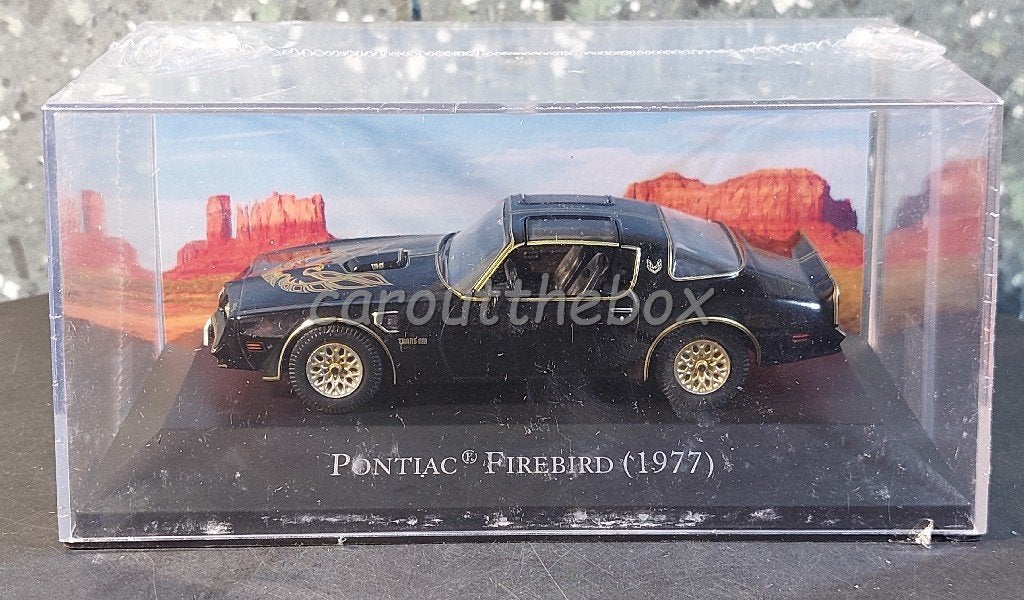 Pontiac Firebird 1977 zwart 1:43 Atlas AT529, Ophalen of Verzenden, Nieuw, Auto, Overige merken