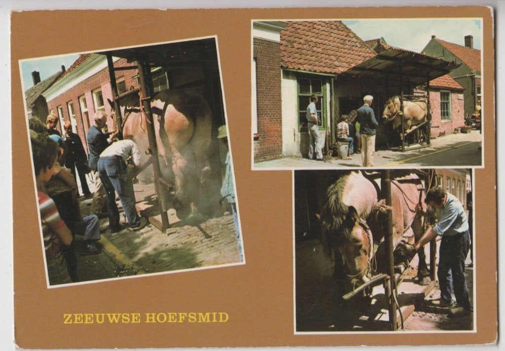 Biggekerke Beroep Hoefsmid Paard Gelopen 1978, Verzenden, 1960 tot 1980, Gelopen, Zeeland