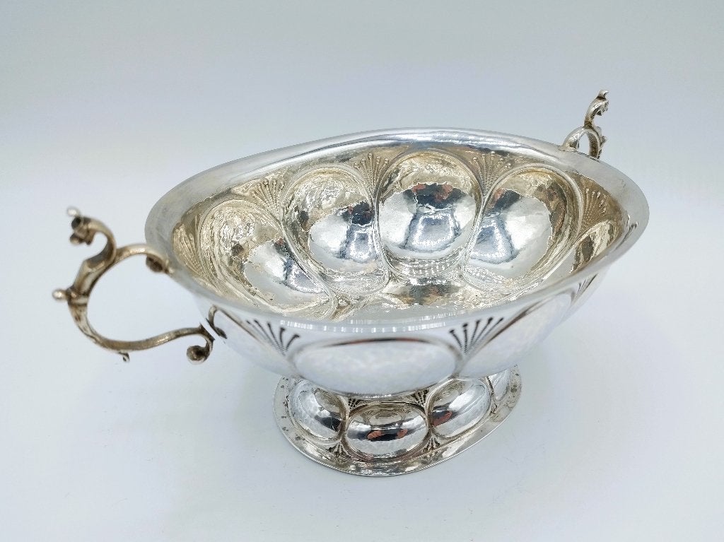 Zilveren brandewijnkom, A. de Haas, Sneek, 1918, Verzenden, Zilver