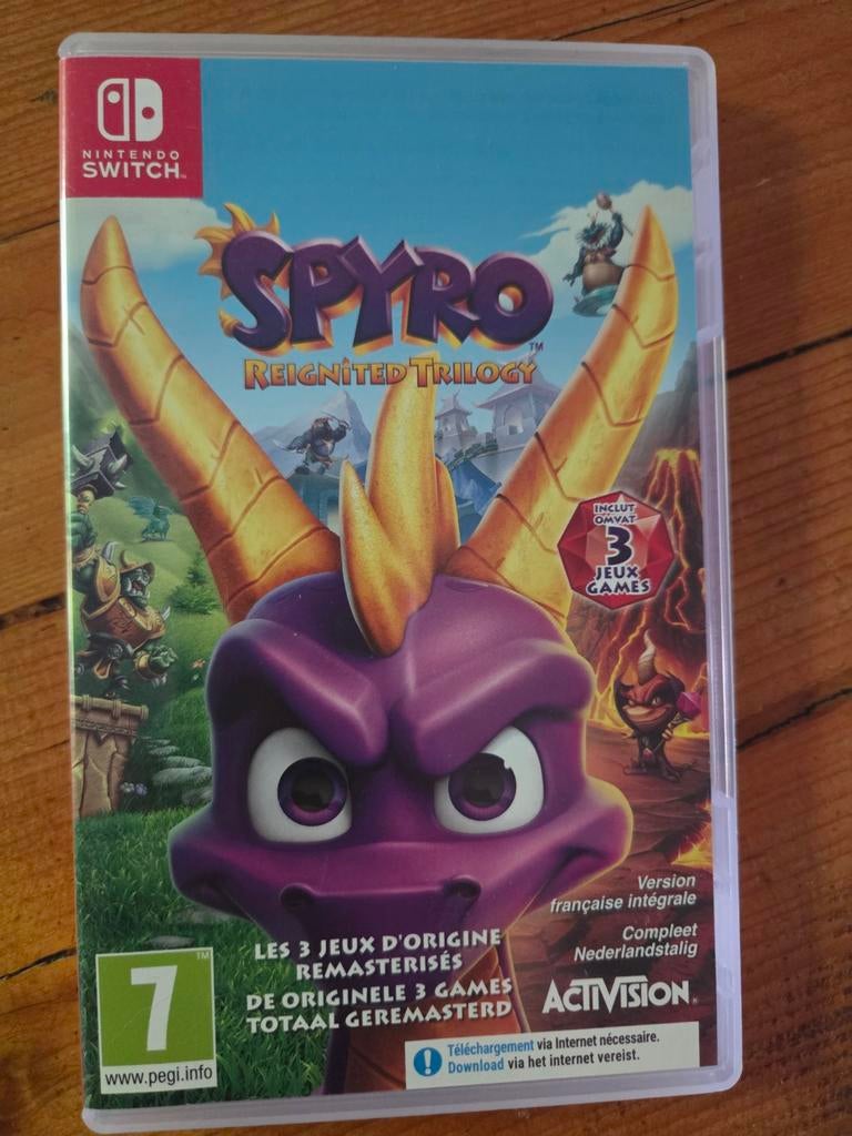 Spyro Reignited Trilogy - Nintendo Switch, Spelcomputers en Games, Ophalen of Verzenden, Zo goed als nieuw, Met games