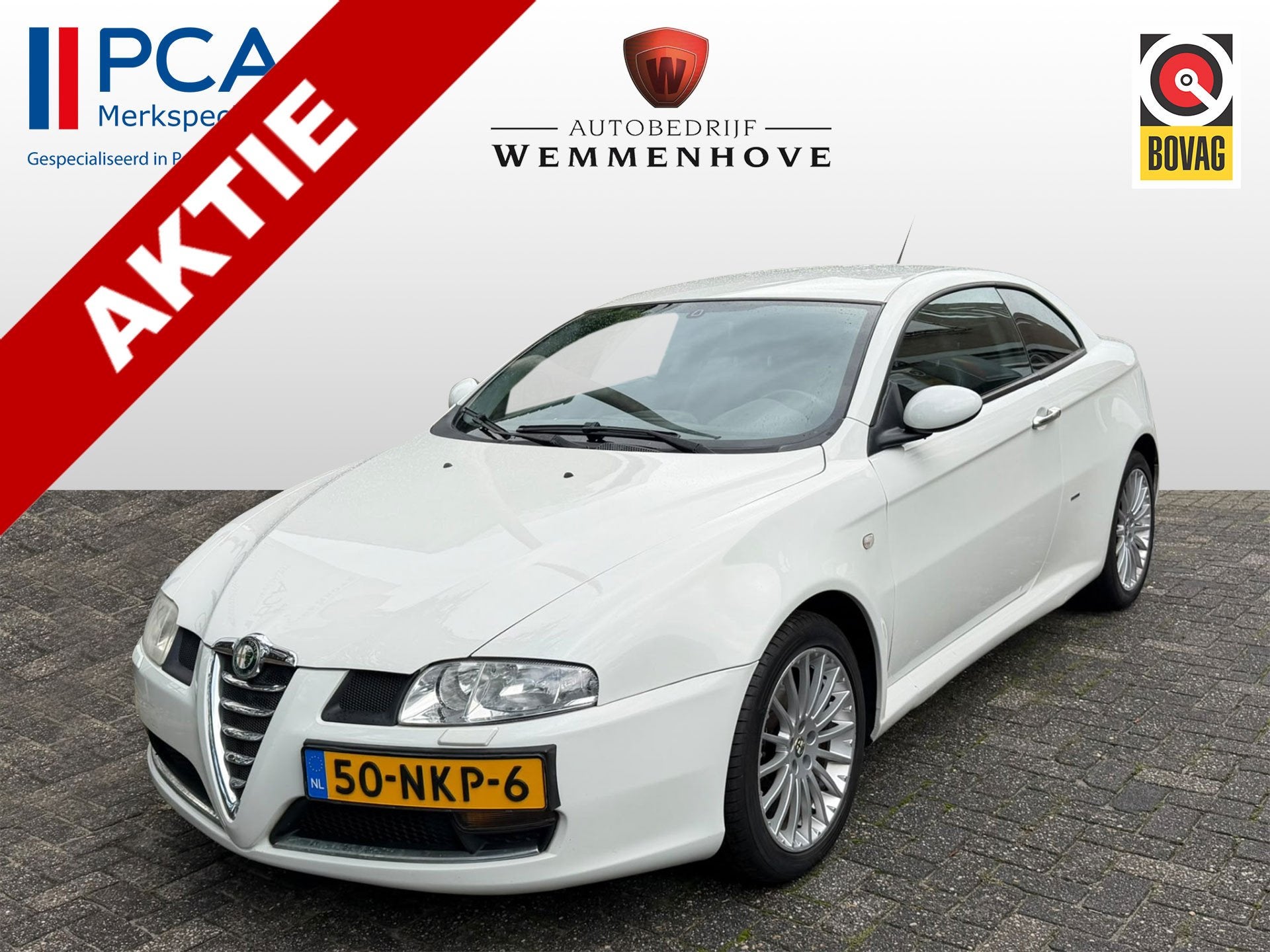 Alfa Romeo GT 1.8 T.Spark Distinctive (bj 2010), Auto's, Voorwielaandrijving, Dealer onderhouden, Gebruikt, Zwart