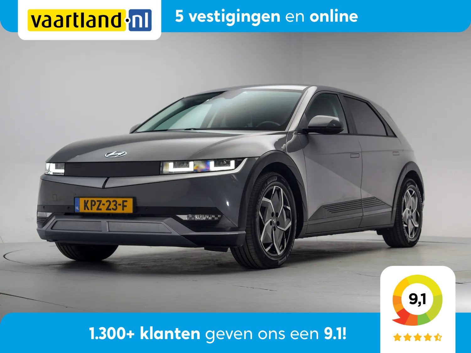 Hyundai IONIQ 5 Style 77.3kWh 3 fase [ Stoel- en stuurverwar, Auto's, Hyundai, Automaat, Gebruikt, Automatische klimaatregeling