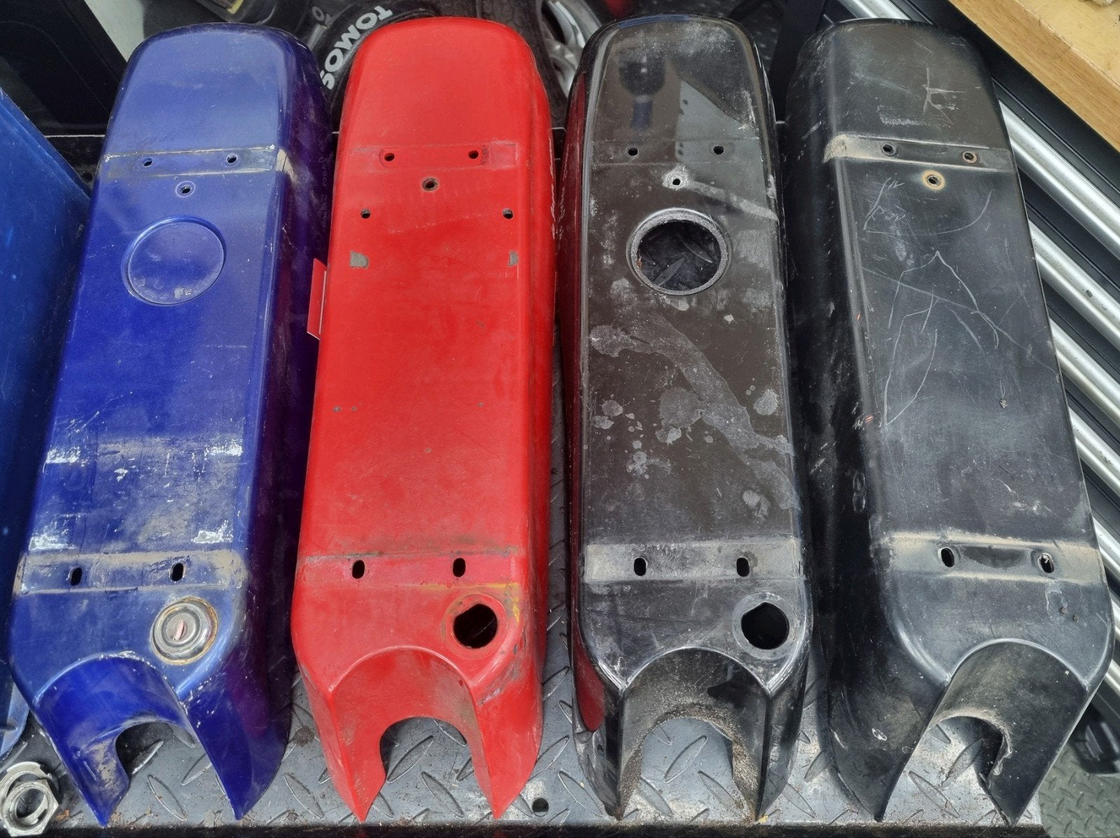 4x Tomos spatbord €10, Ophalen of Verzenden, Tomos, Tomos, Tomos