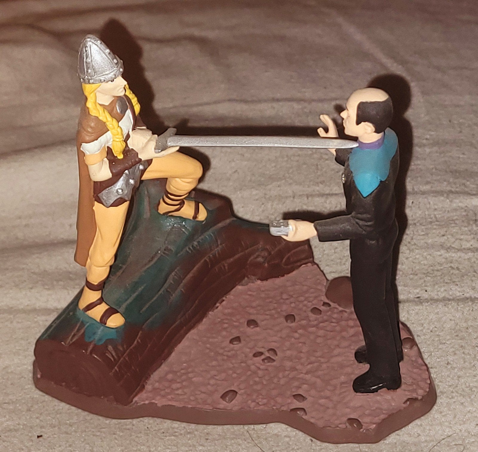 Star Trek LE Voyager-The Doctor resin diorama Applause, Ophalen, Zo goed als nieuw