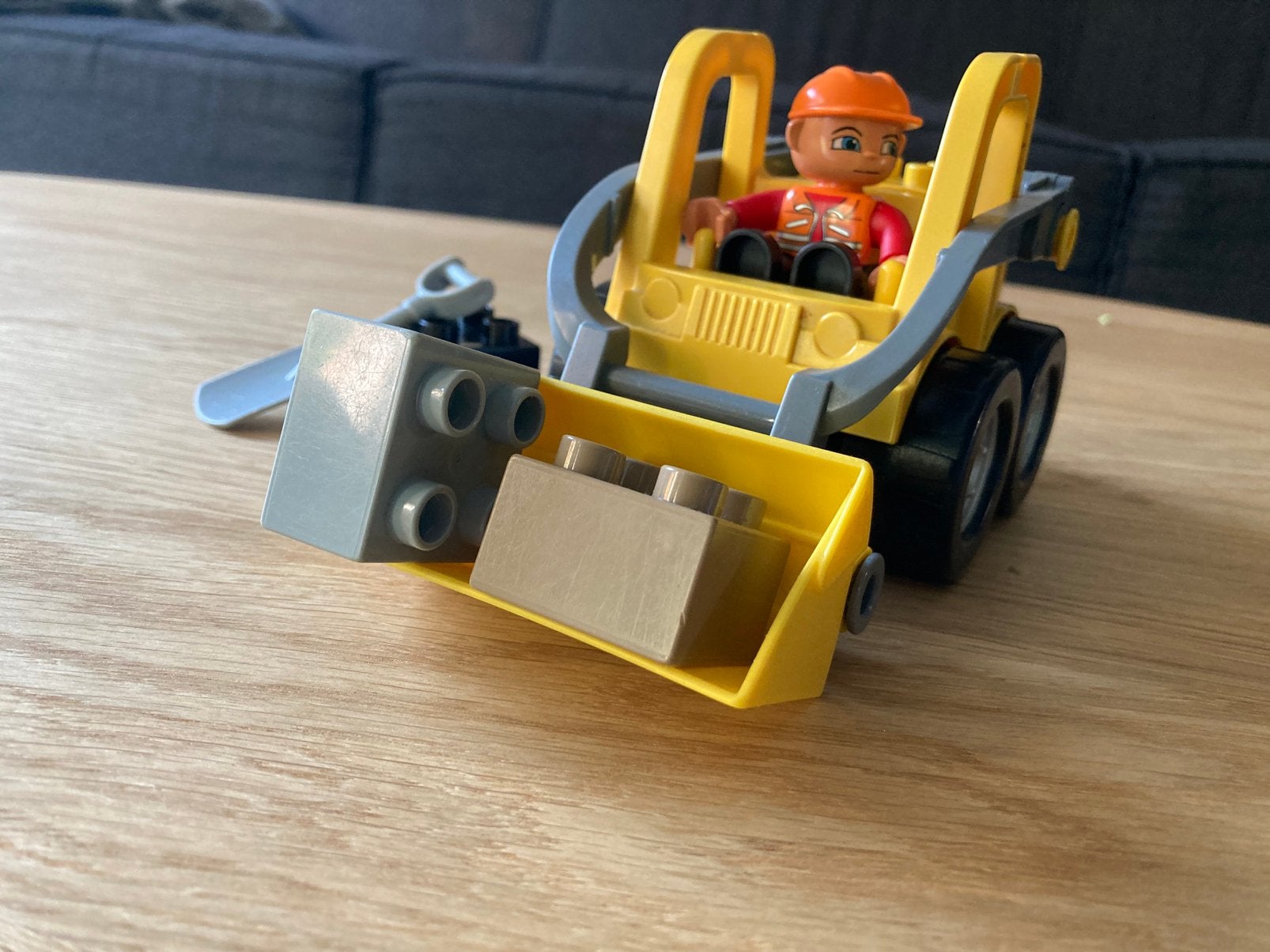 Lego Duplo ‘Ville zware’ Graafmachine (Voorlader) (5650), Ophalen of Verzenden, Zo goed als nieuw, Duplo