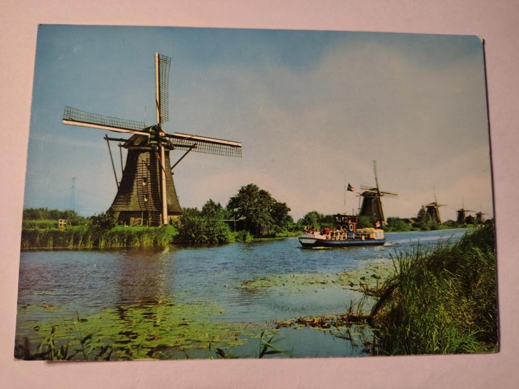 Kinderdijk, Verzamelen, Ansichtkaarten | Nederland, Ophalen of Verzenden, 1940 tot 1960, Gelderland