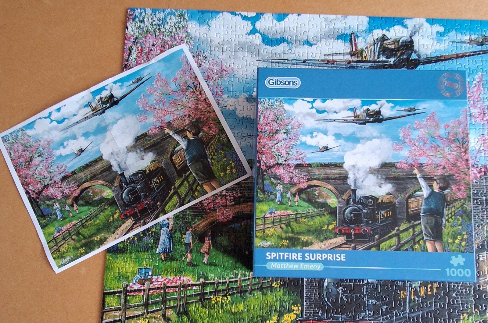 Gibsons puzzel 1000 stukjes, Ophalen of Verzenden, 500 t/m 1500 stukjes, Zo goed als nieuw, Legpuzzel