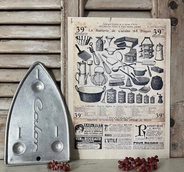 Vintage Calor aluminium onderzetter voor strijkbout, Ophalen of Verzenden