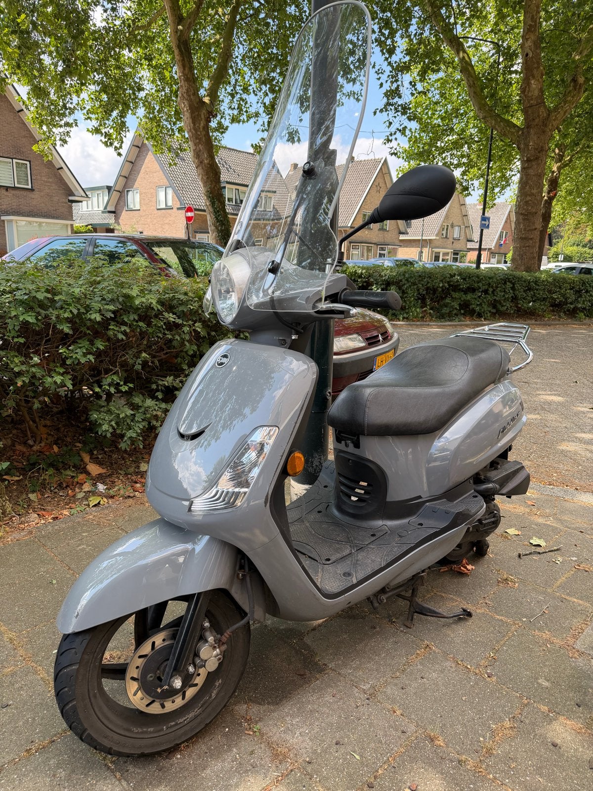 Sym Fiddle II Scooter - Grijs, Ophalen, Gebruikt, Maximaal 45 km/u, 49 cc