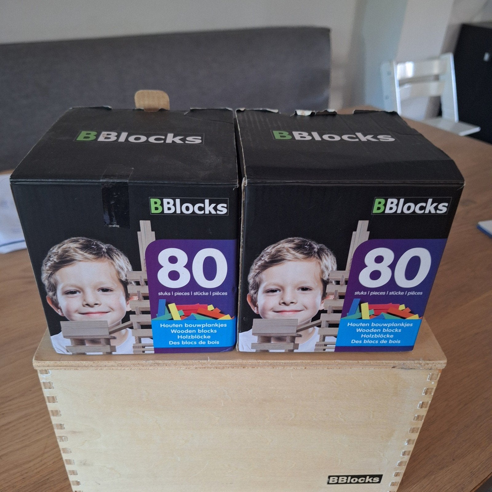 BBlocks Houten Bouwplankjes -, Ophalen of Verzenden, Zo goed als nieuw, Overige merken