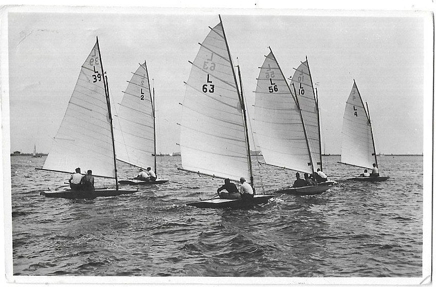 AK Grouw - Start der "Larken", Verzenden, 1940 tot 1960, Gelopen, Friesland