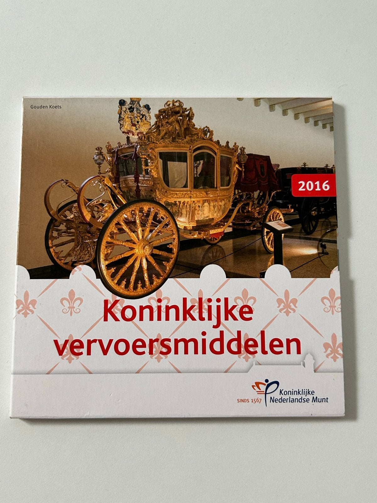 Koninklijke Vervoersmiddelen Muntset 2016 - Gouden Koets, Postzegels en Munten, Munten | Nederland, Ophalen of Verzenden, Koningin Beatrix