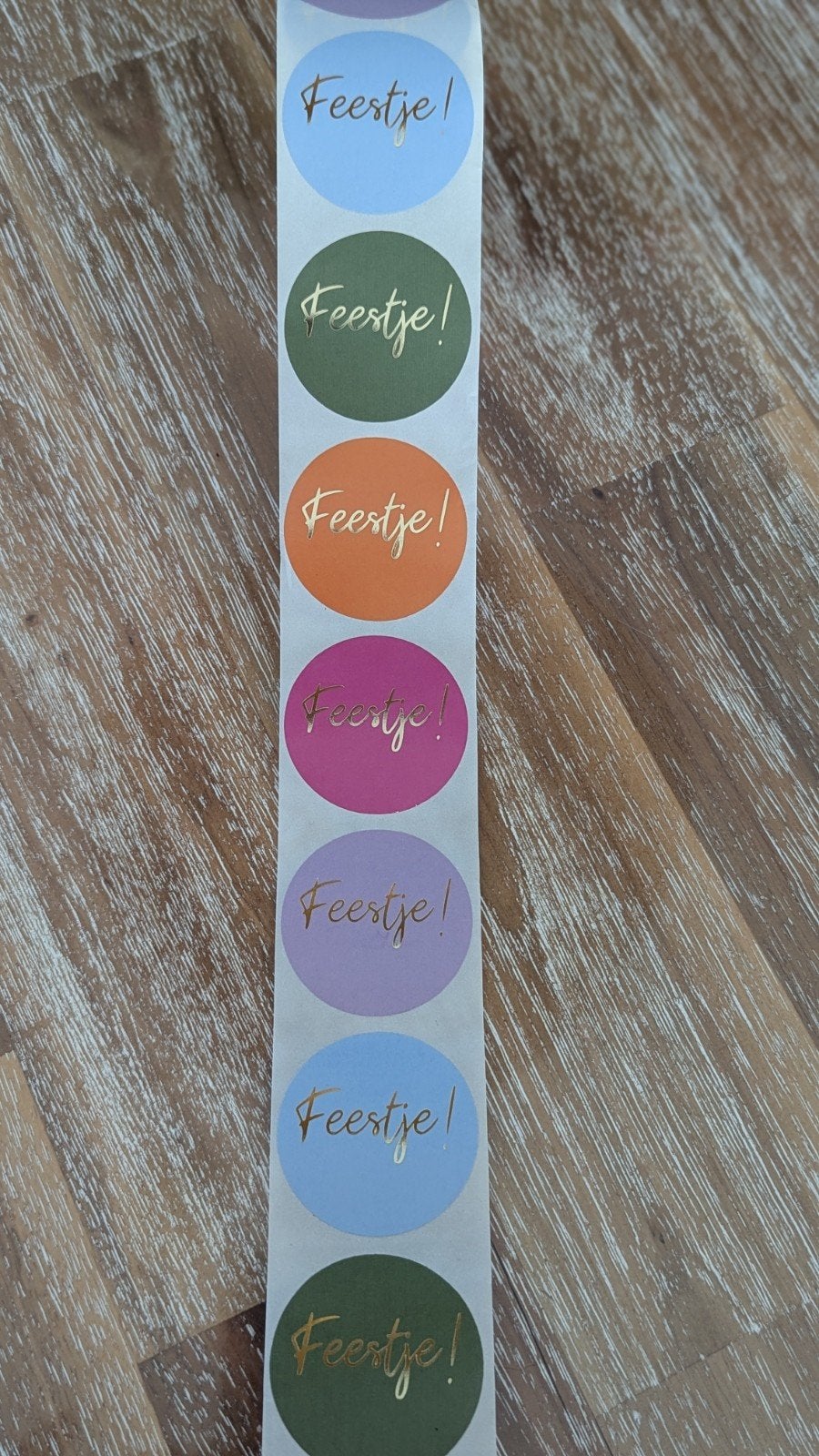 Stickers "feestje", Diversen, Cadeaupapier, Ophalen of Verzenden, Nieuw