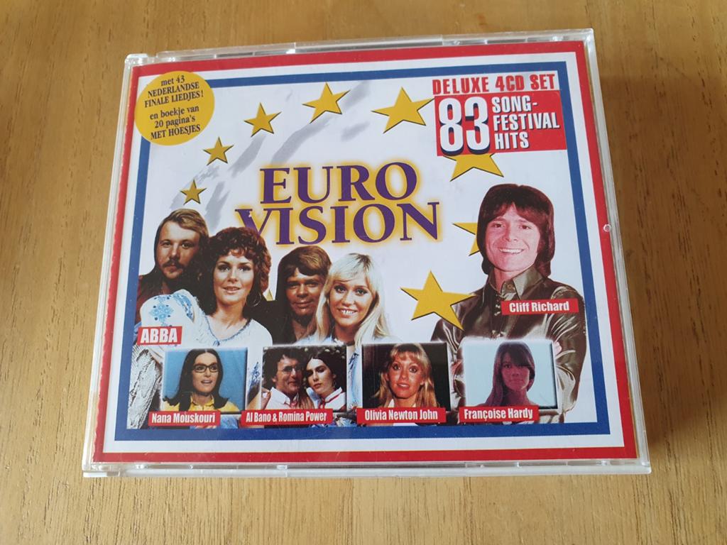 Eurovision Deluxe 4 CD Set 83 Songfestival Hits, Ophalen of Verzenden, Zo goed als nieuw