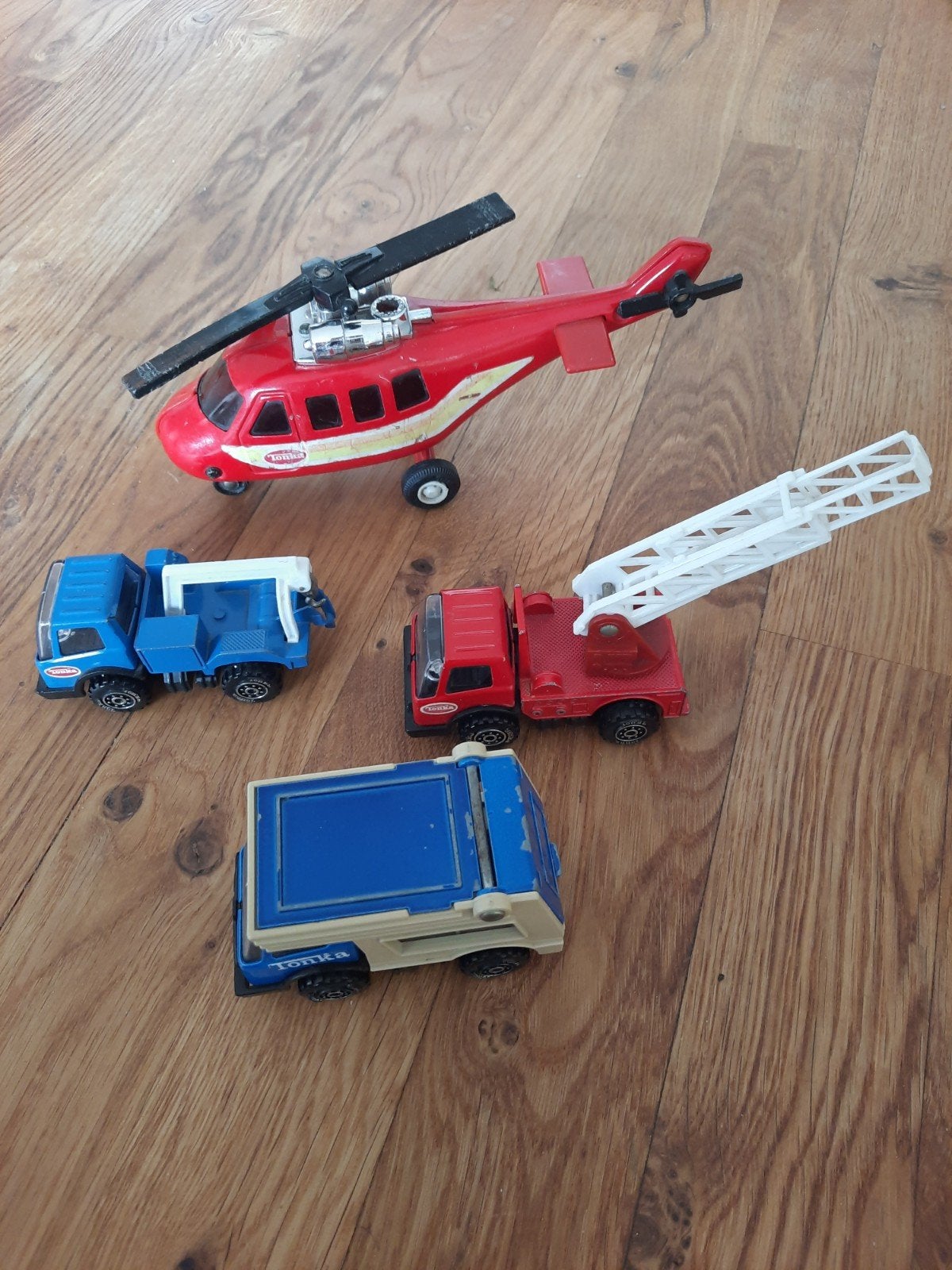 Tonka vintage, brandweer,helicopter,camper,truck, Verzamelen, Ophalen of Verzenden, Gebruikt