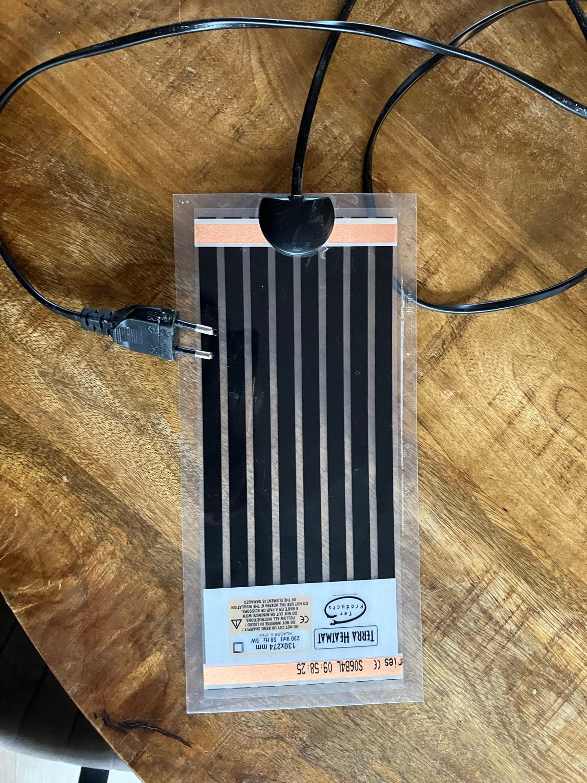 Warmtemat terra heatmat 5w, Dieren en Toebehoren, Ophalen, Zo goed als nieuw, Overige typen