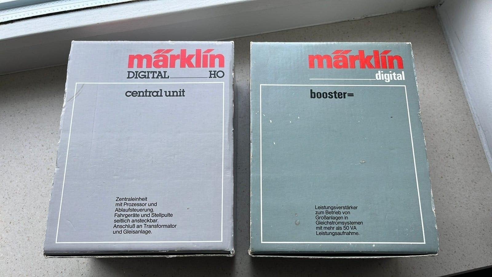 Marklin 6016+6020 Booster+Central Unit.zie omso, Gebruikt, Ophalen of Verzenden, Märklin, Transformator of Voeding