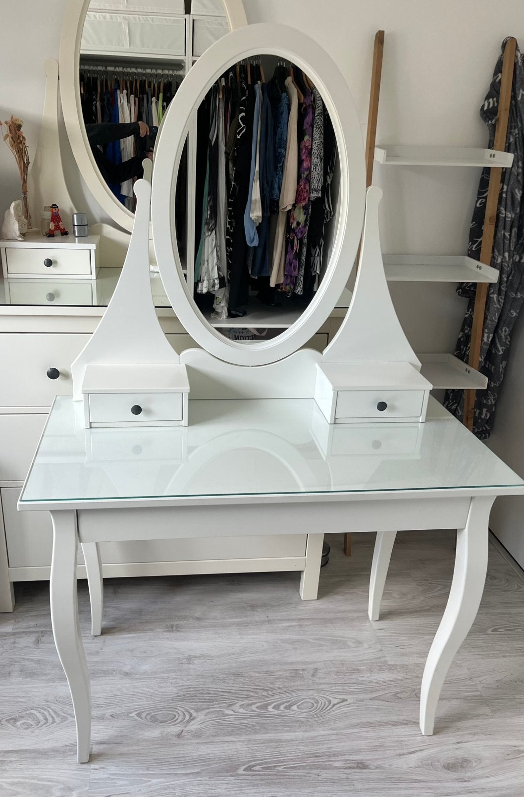 IKEA HEMNES Kaptafel Wit 100x50x159 cm, Ophalen, Zo goed als nieuw, 50 tot 100 cm, Minder dan 100 cm