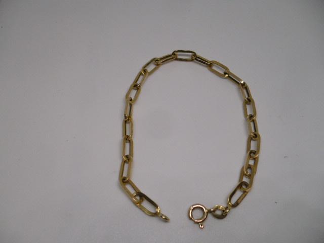 14 karaat gouden armband 19.7cm - 2.54 gram  schakels lengte, Ophalen of Verzenden, Gebruikt, Goud, Goud