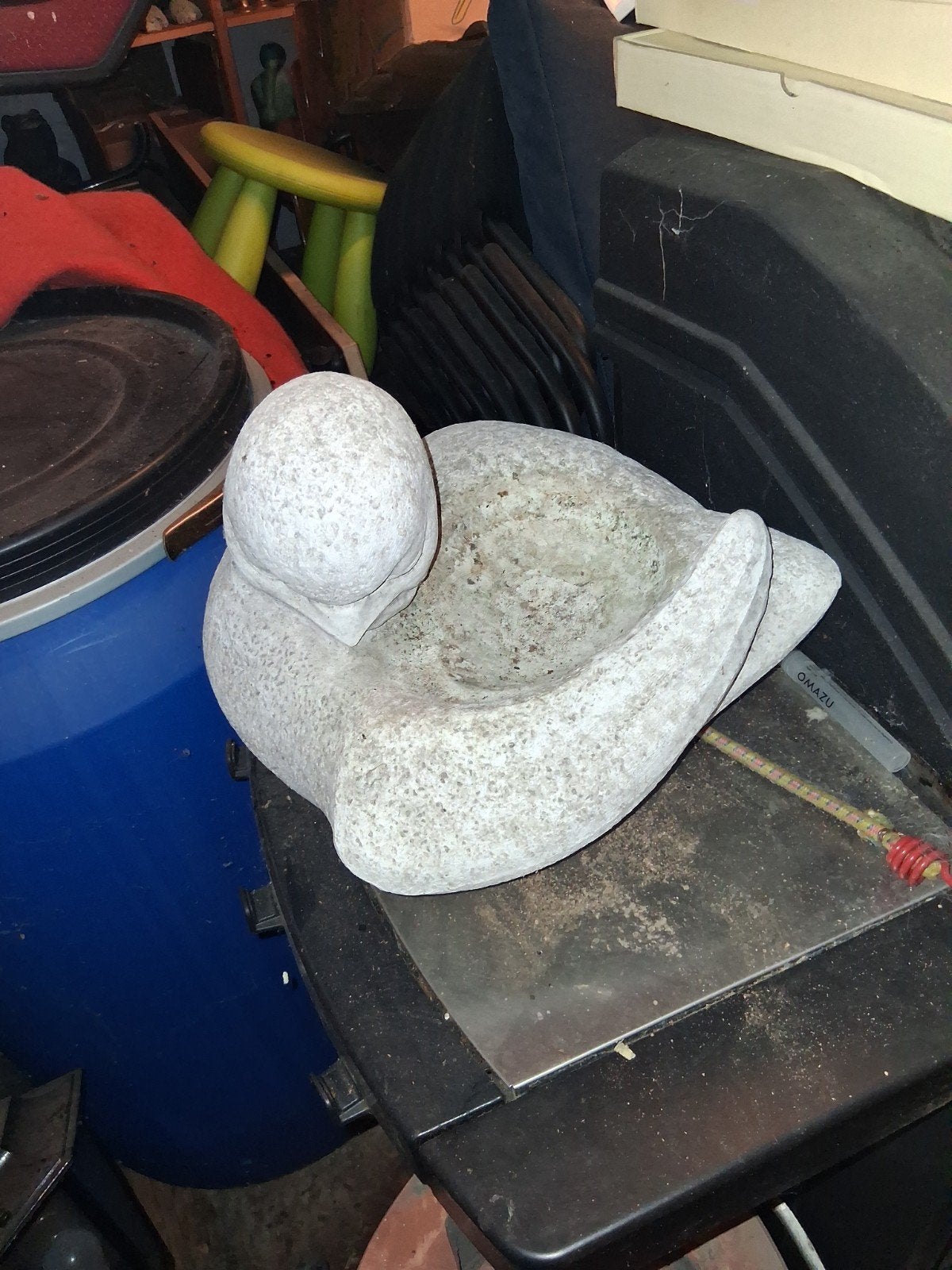 Mooie robuuste VOGELDRINKSCHAAL, Ophalen, Beton, Fontein