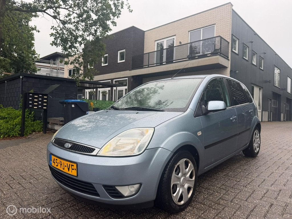 Ford Fiesta 1.6 |Vol Automaat|D-riem vv|Airco|83.359 km NAP!, 1596 cc, 101 pk, 4 cilinders, Blauw