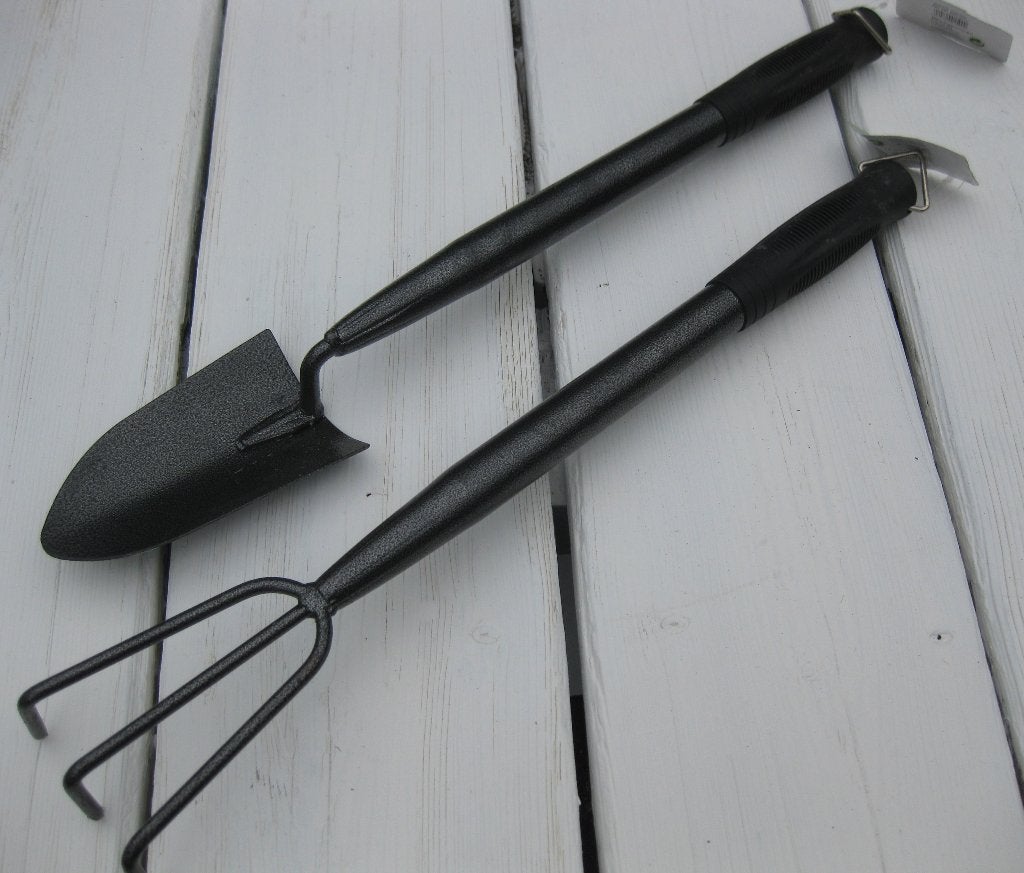 Set van schep en hark zwart metaal halflang 55 cm nieuw, Tuin en Terras, Ophalen of Verzenden, Nieuw, Overige soorten
