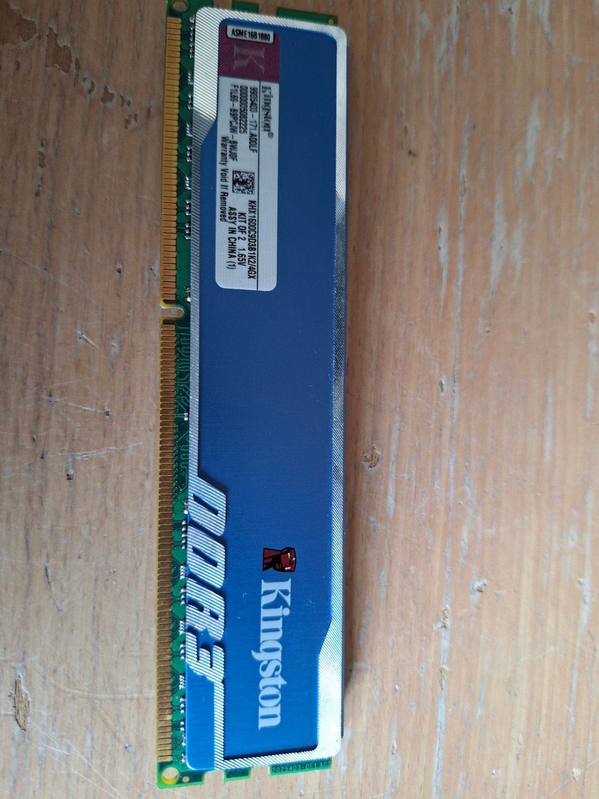 Kingston HyperX Blu DDR3 4GB RAM Geheugenmodule, Gebruikt, Server, DDR3, Ophalen of Verzenden