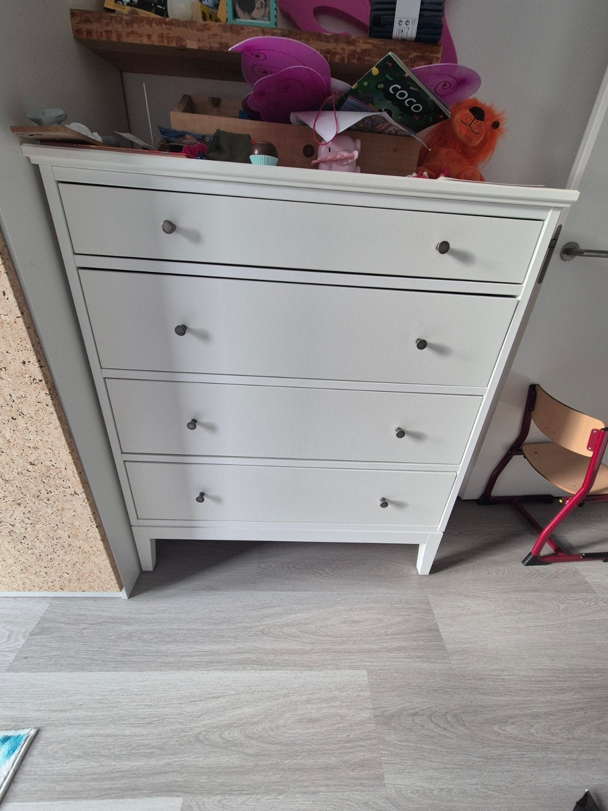 IKEA IDANÄS Ladekast wit met 4 lades, 100 tot 150 cm, Modern, Scandinavisch, 100 tot 150 cm, Ophalen of Verzenden