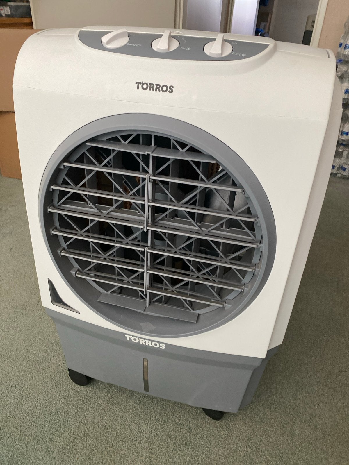 Torros Mobiele Airco / Luchtkoeler - Gebruikt, Witgoed en Apparatuur, Airco's, Ophalen, Gebruikt, Minder dan 60 m³, Ventileren