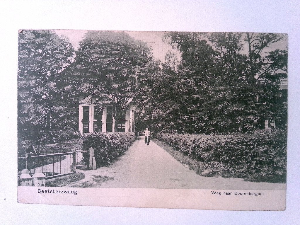 Beetsterzwaag - Weg naar Boorbergum, Verzenden, Voor 1920, Gelopen