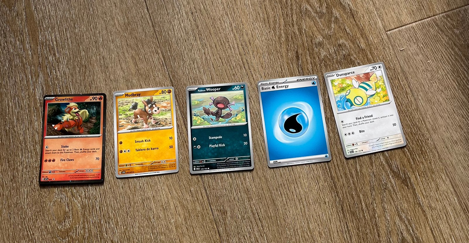 Pakketje van 5 mooie Pokemon kaarten, Verzamelen, Ophalen of Verzenden, Zo goed als nieuw, Speelkaart(en)