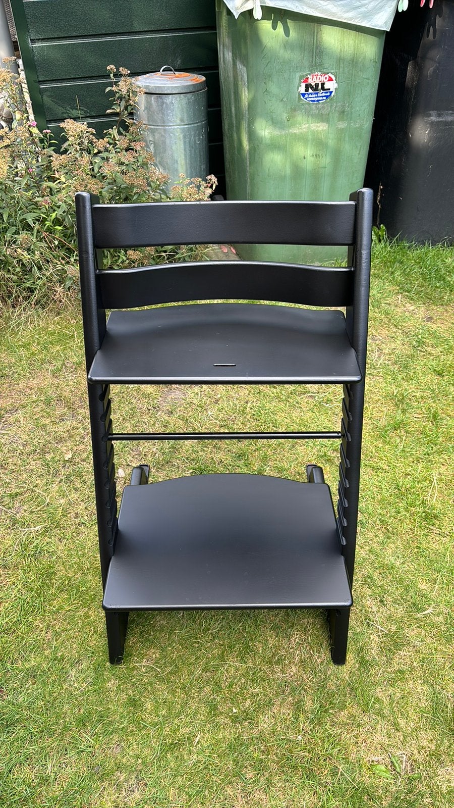 Stokke Tripp Trapp meegroeistoel nieuw model zwart, Ophalen, Gebruikt, Meegroeistoel, Aanschuifbaar