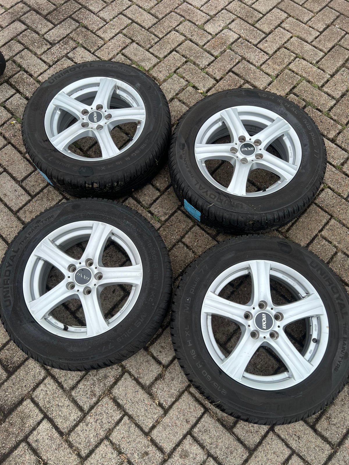 215/60/16 Winterset OXXO 5/112, Ophalen, 215 mm, 16 inch, Banden en Velgen