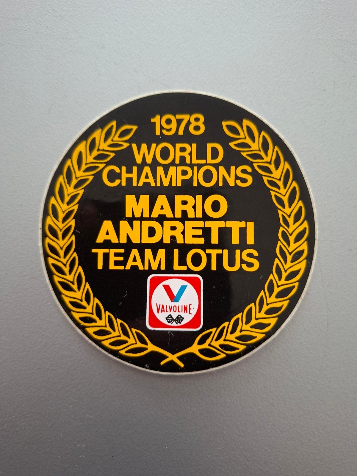 Vintage Mario Andretti Team Lotus 1978 Sticker, Ophalen of Verzenden
